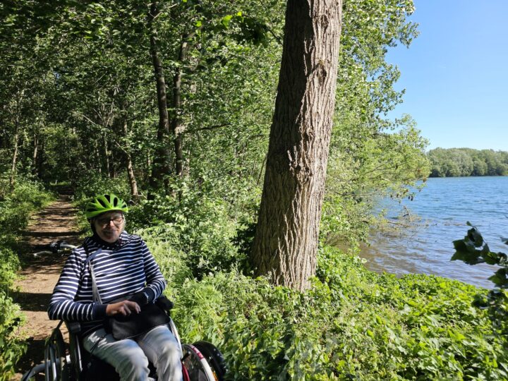 RolliRad der Bürgerstiftung Ostfalen  bei der Grube Anna Süd.